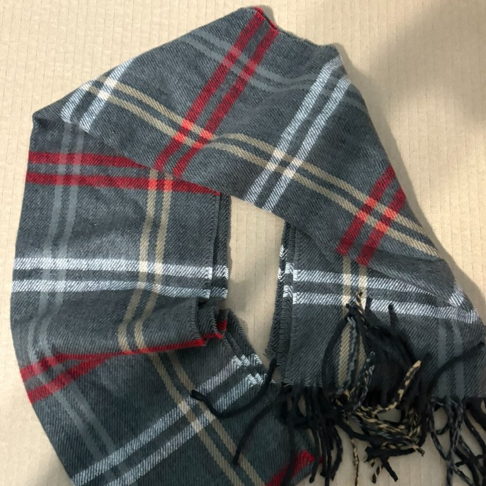 Softer Than Cashmere? Plaid Oblong Scarf